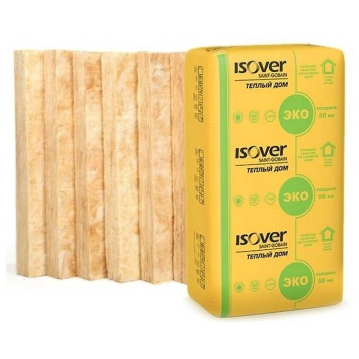 Утеплитель Isover Изовер Тёплый Дом Плита 50х610х1170 в Новой Ладоге